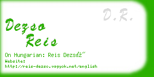 dezso reis business card